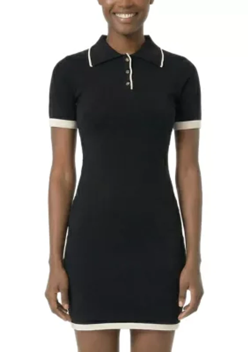 Trim Polo Dress