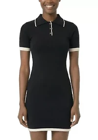 Trim Polo Dress