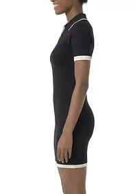 Trim Polo Dress