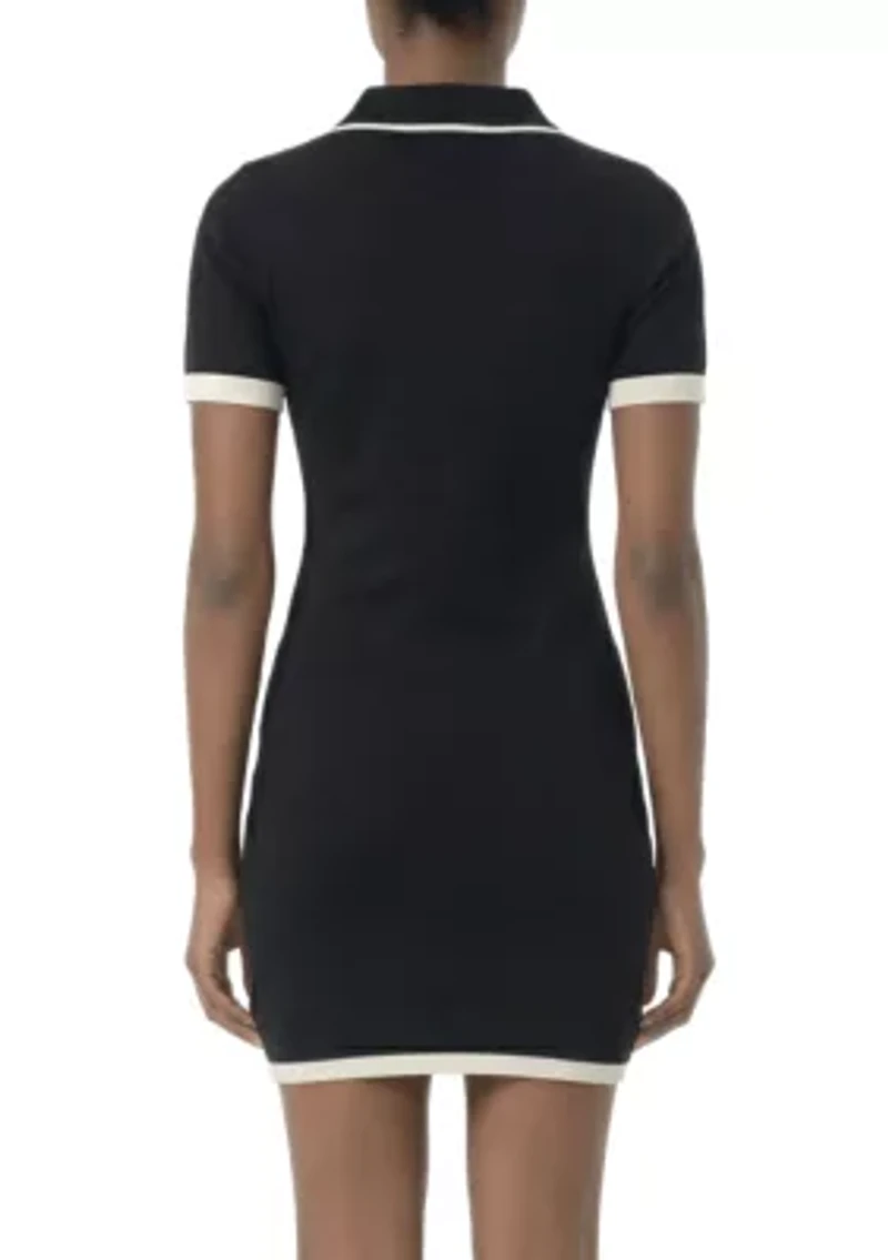 Trim Polo Dress
