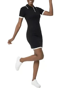 Trim Polo Dress