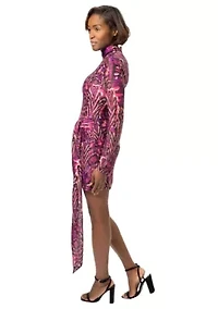 DARA ABSTRACT JERSEY DRESS