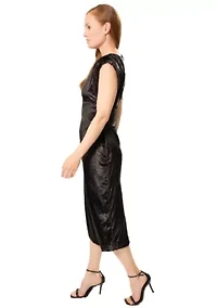 LUREX VELVET DRESS