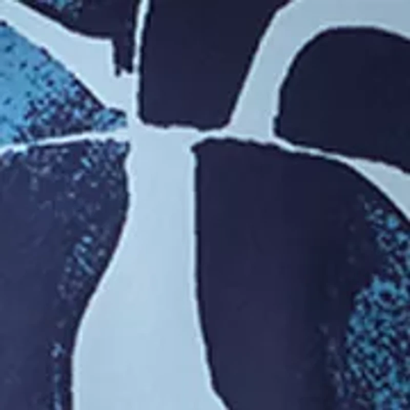 Women's Button Front Geometric Print Blouse