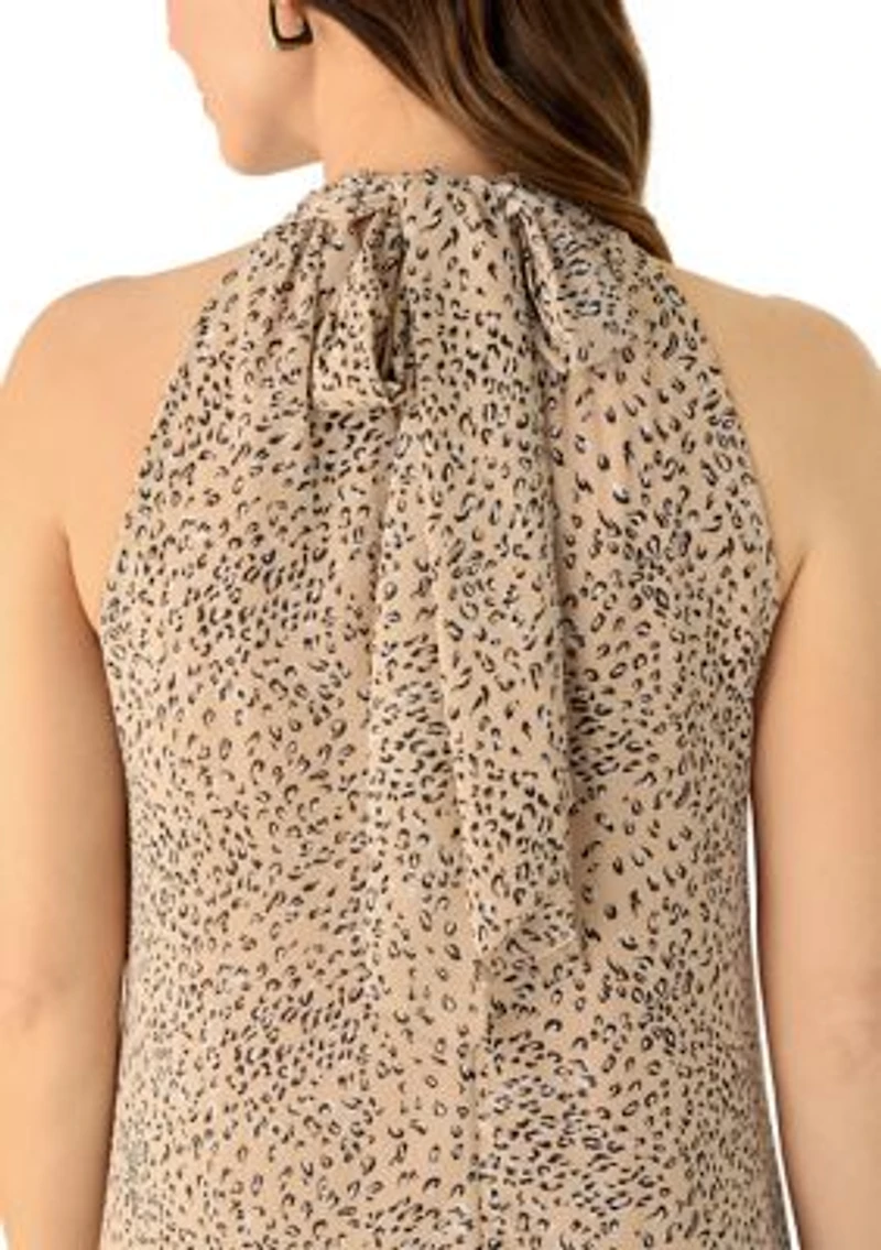 Women's Tiered Maxi Dress with Bow Back