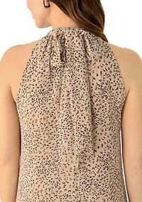 Women's Tiered Maxi Dress with Bow Back