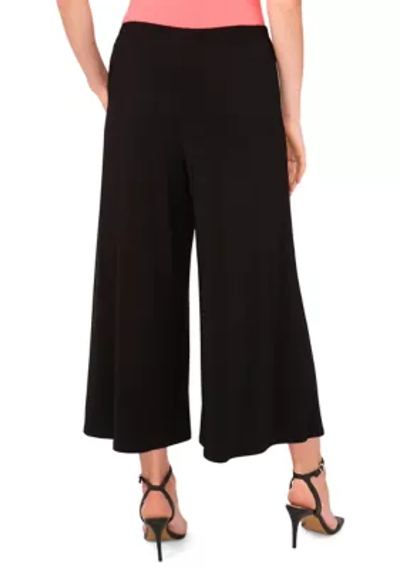 Women's Cropped Wide Leg Pants