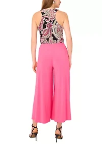 Women's Cropped Wide Leg Pants