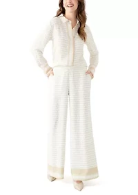 Women's Geometric Print Wide Leg Pants