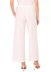 Women's Crochet Trim Pull On Pants