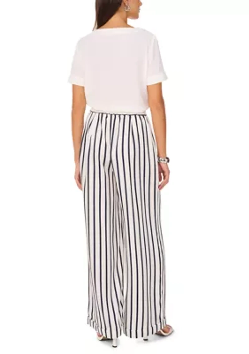 Women's Pull On Stripe Pants
