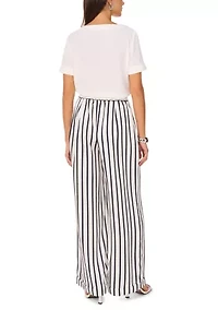 Women's Pull On Stripe Pants