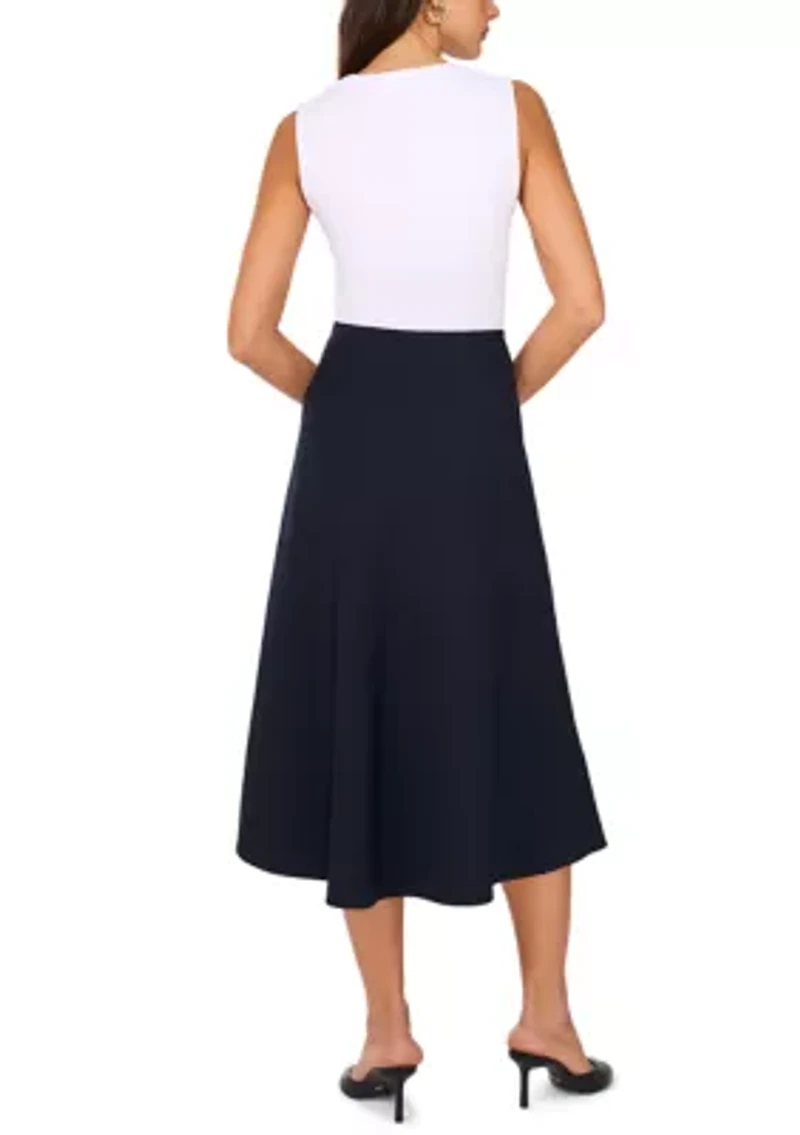 Women's A-Line Satin Midi Skirt
