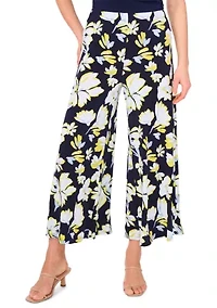 Women's Cropped Floral Printed Pants