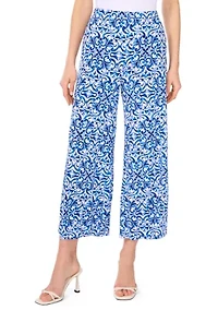 Women's Pull On Medallion Cropped Pants
