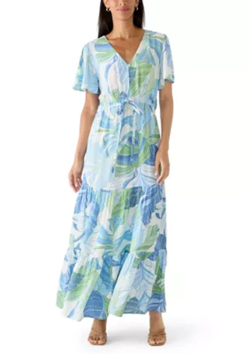 Women's Tie Waist A-Line Dress