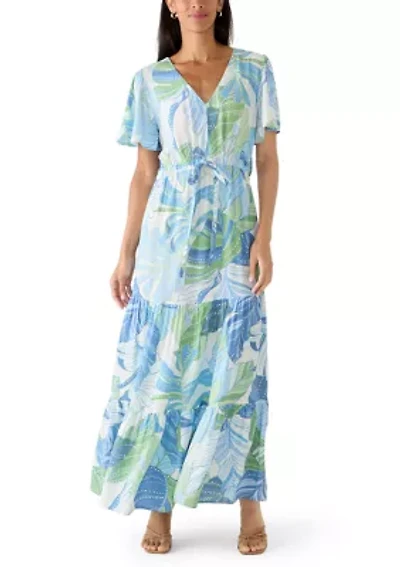 Women's Tie Waist A-Line Dress