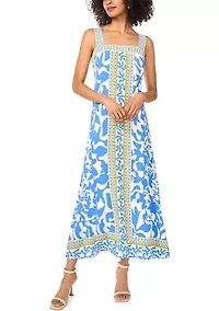 Women's Border Printed Dress