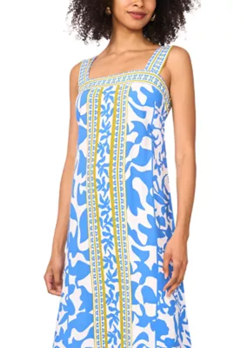 Women's Border Printed Dress
