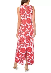 Women's Sleeveless Floral Maxi Dress