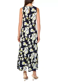 Women's Sleeveless Floral Printed Dress