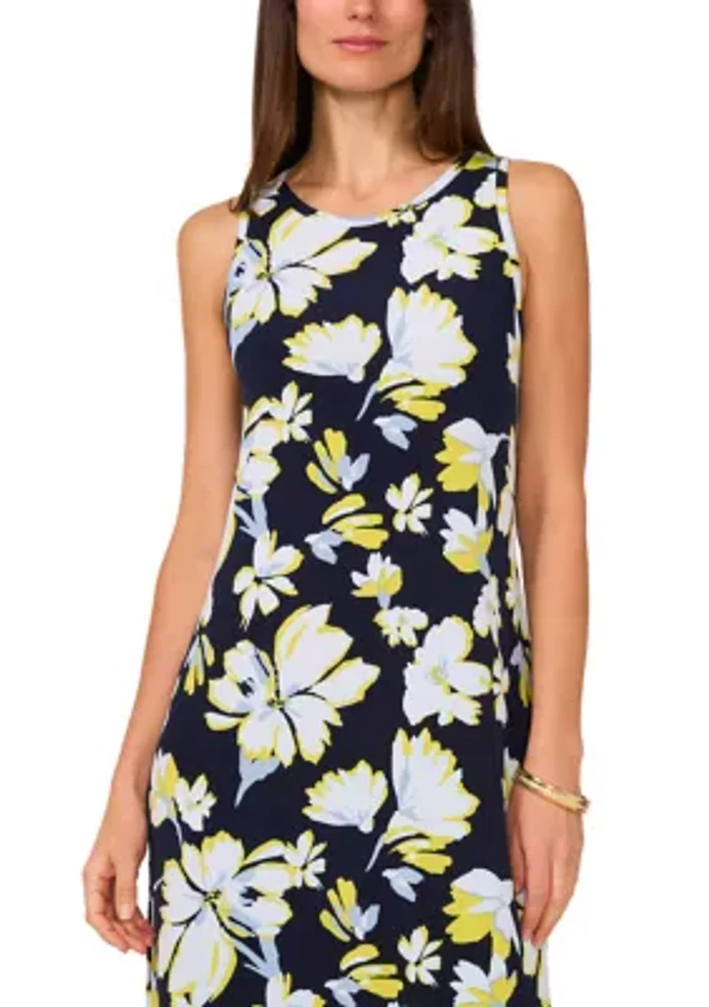 Women's Sleeveless Floral Printed Dress