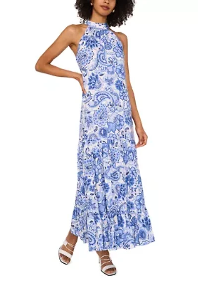 Women's Halter Floral Hallis Dress