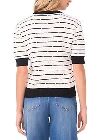 Women's Striped Crew Neck Sweater