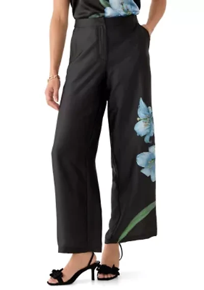 Women's Floral Charm Wide Leg Pants