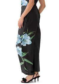 Women's Floral Charm Wide Leg Pants