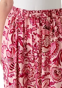 Women's Floral Wide Leg Pants