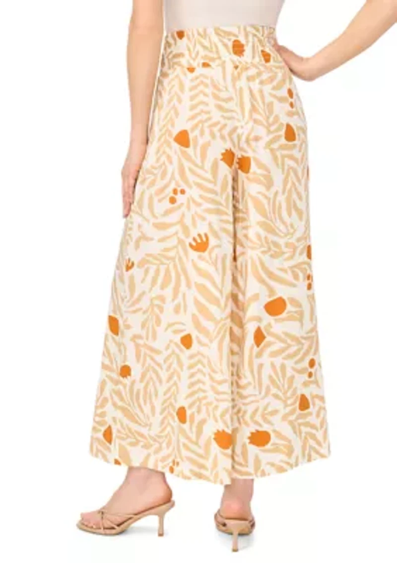 Women's Smocked Waist Vine Pants