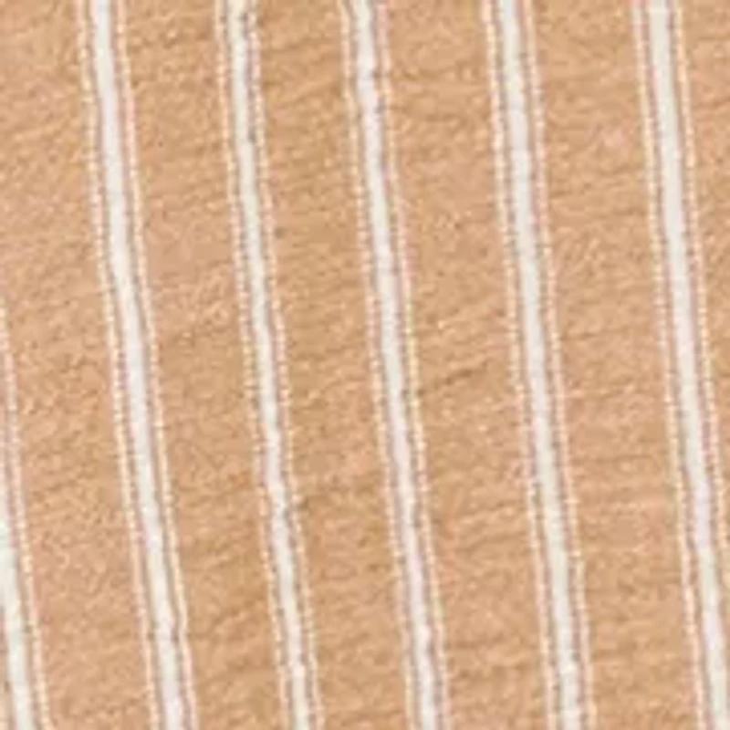 Women's Smocked Waist Pull On Stripped Linen Pants