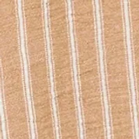 Women's Smocked Waist Pull On Stripped Linen Pants