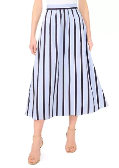 Women's Striped A-Line Skirt