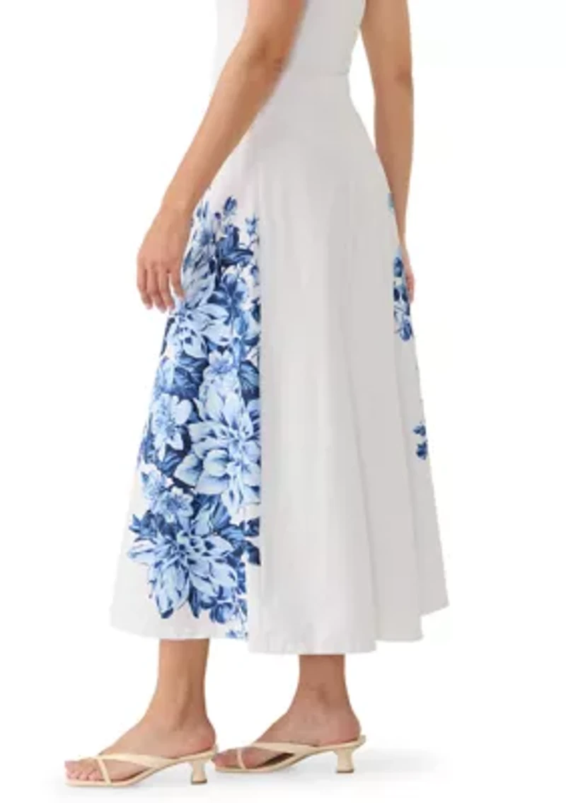 Women's A-Line Floral Skirt