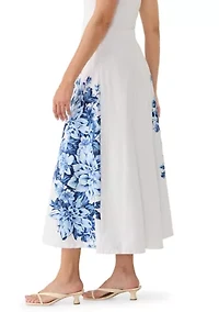 Women's A-Line Floral Skirt
