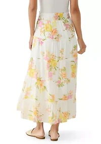 Women's Tiered Floral Skirt