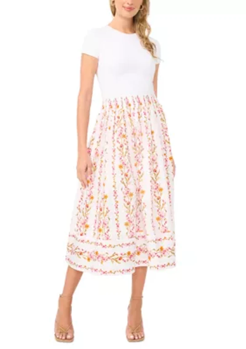 Women's Pull On Floral Skirt