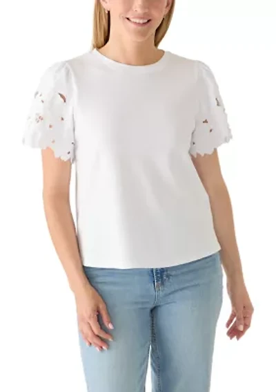 Women's Embroidered Sleeve T-Shirt