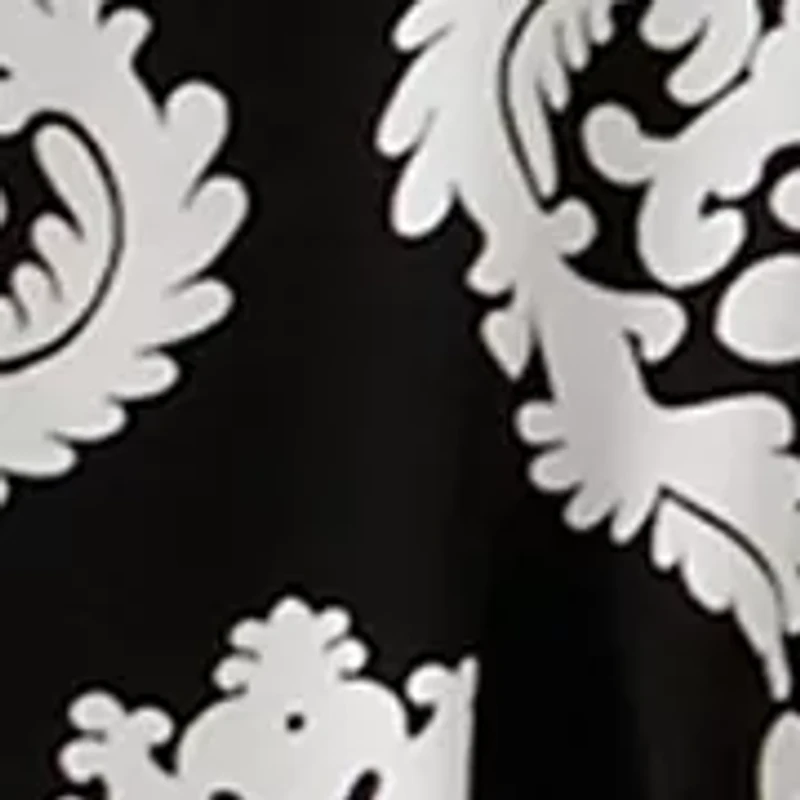 Women's Dolman Sleeve Boat Neck Medallion Print Top