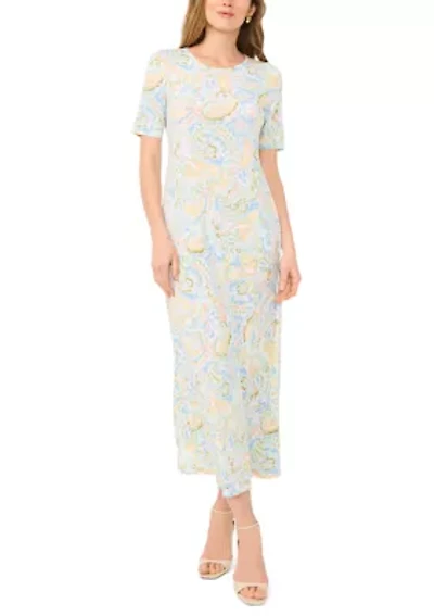 Women's Paisley Print Maxi Dress