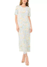 Women's Paisley Print Maxi Dress
