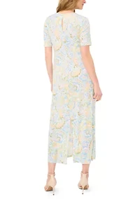 Women's Paisley Print Maxi Dress