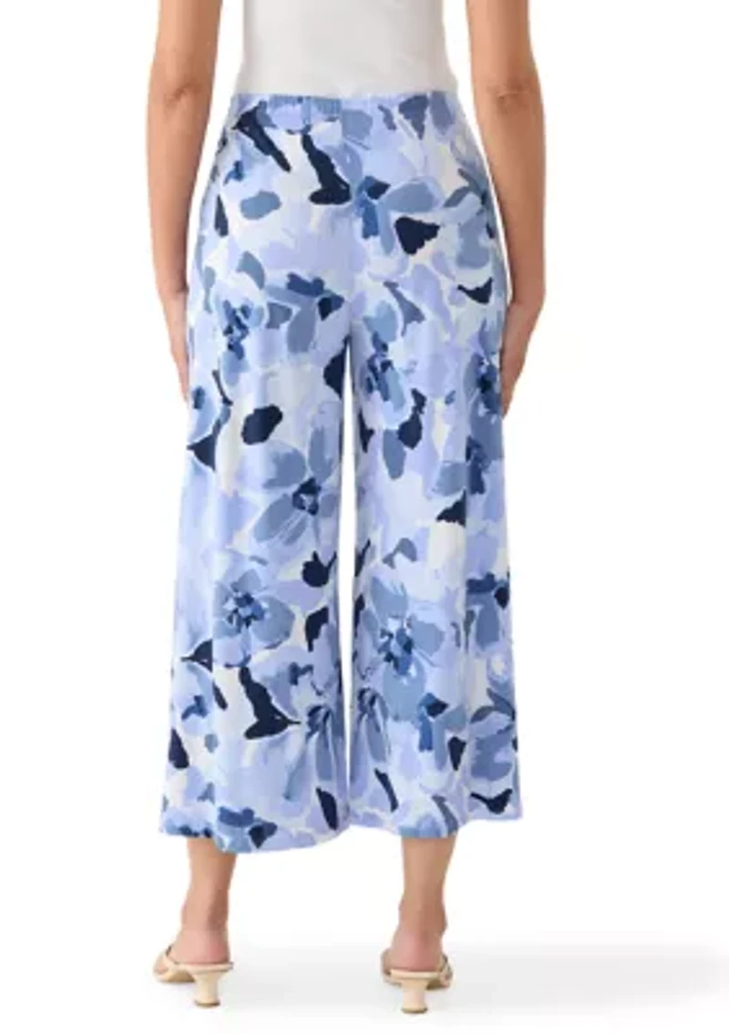 Women's Wide Leg Pull On Floral Pants
