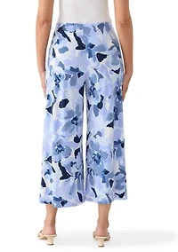 Women's Wide Leg Pull On Floral Pants