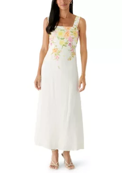 Women's Square Neck Floral Dress