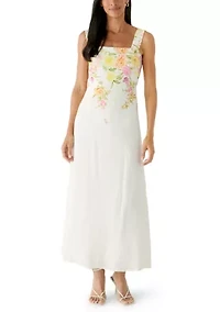 Women's Square Neck Floral Dress