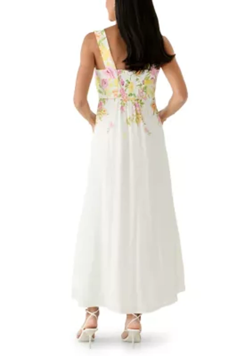 Women's Square Neck Floral Dress
