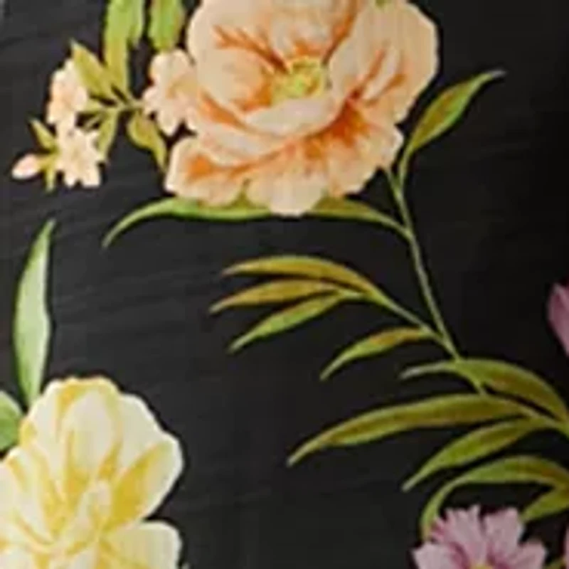 Women's Floral Split Neck Dress